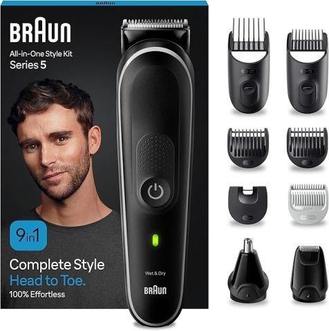Modyhan Braun MGK5410 Braun All-In-One Beard Care Bodygroomer Set for Men - Black