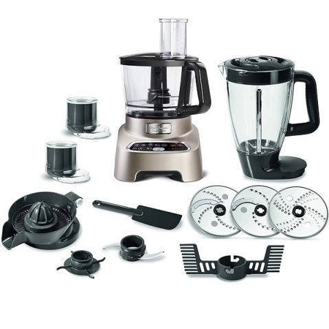 Moulinex FP8267EG Double Force Food Processor 1000 Watt 36 Functions – Silver