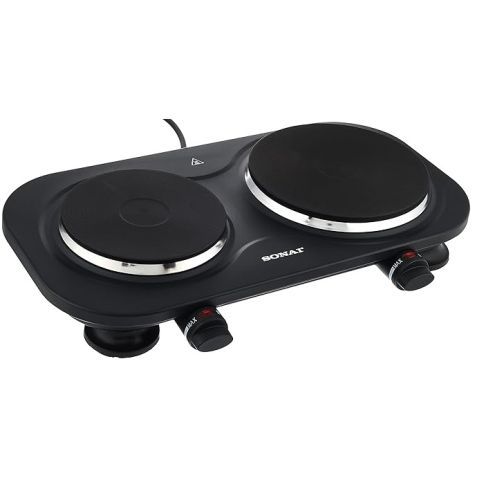 Modyhan Sonai SH-360 Double Electric Hot Plate 2500 Watt - Black