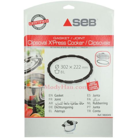 modyhan SEB/TEFAL- seal clipso valePressure cooker 8-liters gasket 