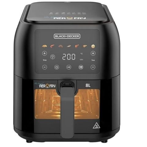 Modyhan Black & Decker SAF80W-B5 Air Fryer 1700 Watt - Black
