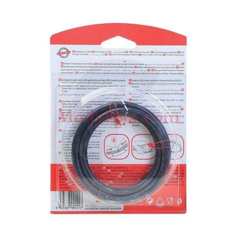 SEB/TEFAL Pressure cooker silicone 4.5-6 liters spare parts, gasket original black