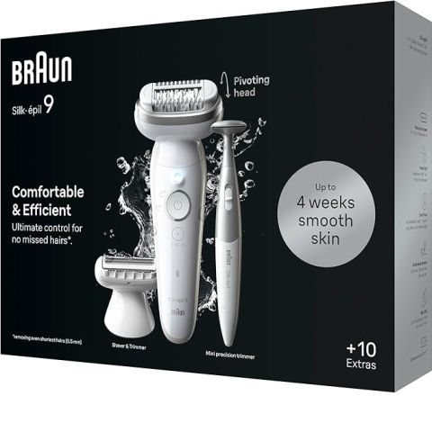 Modyhan Braun SES 9-241 Silk-epil 9 Epilator for Woman - Silver