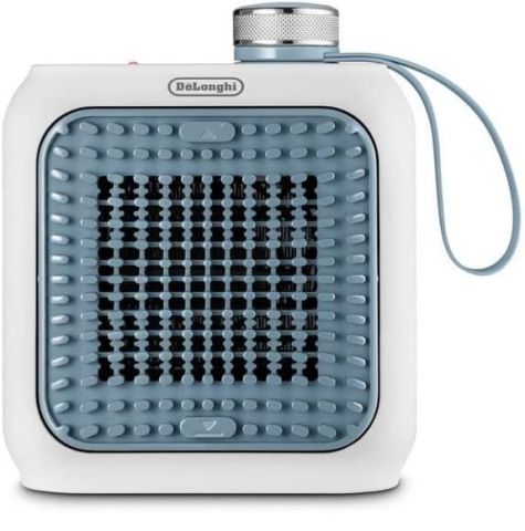 Modyhan De'Longhi HFX10B03.LB Capsule Desk Ceramic Fan Heater - Blue