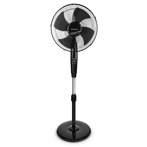 Modyhan Sonai MAR-1640 Stand Fan 16 Inch With Remote - Black