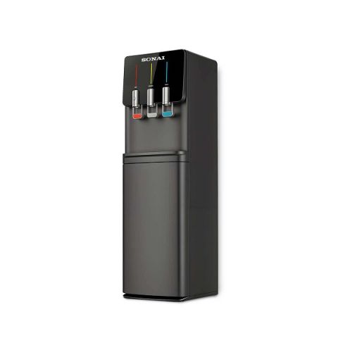 Modyhan Sonai MAR-2250F Water Dispenser 3 Taps Top Loading With Refrigerator - Black