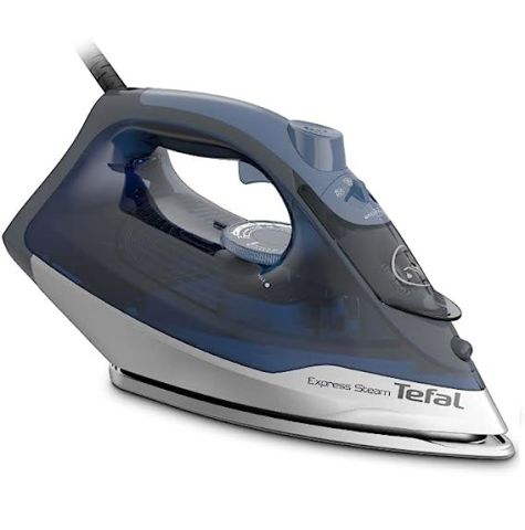 مكواة بخار إكسبريس ستيم بلس 2500 وات من تيفال - كحلي اللون FV2868E2