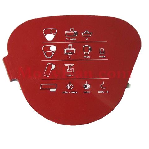 Modyhan Kenwood spare parts - Kenwood Chopper outlet cover Red KM241