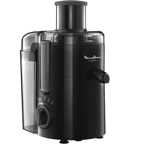 Modyhan Moulinex JU370810 Frutelia Plus Centrifugeuse Fruit Juicer 350 Watt - Black